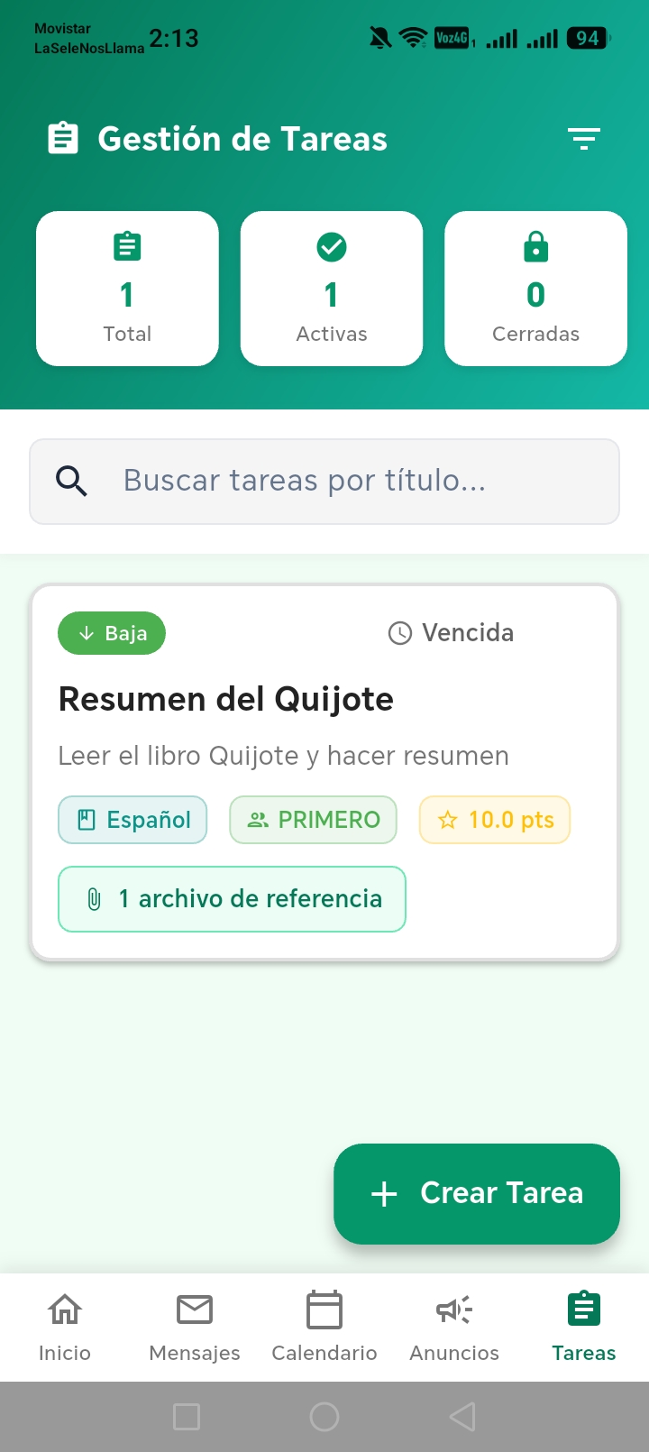 Gestión de tareas